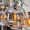 Koyoto lampa wisząca, kula świetlna, lampa wisząca bursztynowy, przezroczysty, przydymiony, 6-punktowe