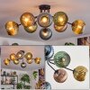 Koyoto Lampa sufitowa, Kula świetlna 85 cm Niebeieski, Złoty, Zielony, W kolorze miedzi, 8-punktowe