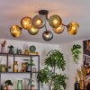 Koyoto Lampa sufitowa, Kula świetlna 85 cm Niebeieski, Złoty, Zielony, W kolorze miedzi, 8-punktowe