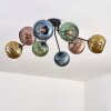 Koyoto Lampa sufitowa, Kula świetlna 85 cm Niebeieski, Złoty, Zielony, W kolorze miedzi, 8-punktowe
