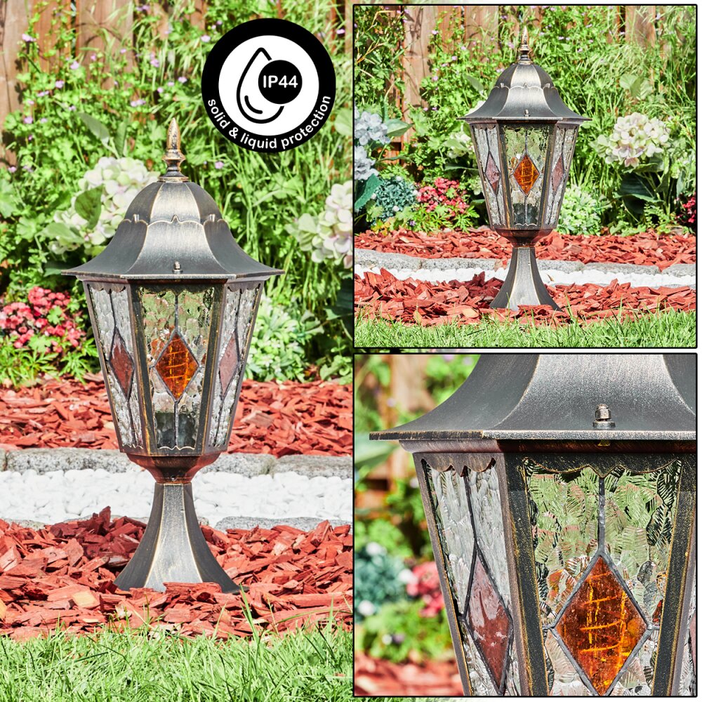 Hongkong Lampa na cokół, Oświetlenie ścieżek Brązowy, Złoty, 1-punktowy main product photo