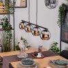 Koyoto Lampa wisząca, Kula świetlna, Lampa wisząca Chrom, Przydymiony, 4-punktowe