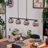 Koyoto Lampa wisząca, Kula świetlna, Lampa wisząca Chrom, Przydymiony, 4-punktowe