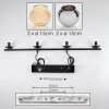 Koyoto lampa wisząca, kula świetlna, lampa wisząca bursztynowy, chrom, przydymiony, 4-punktowe
