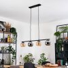 Koyoto Lampa wisząca, Kula świetlna, Lampa wisząca W kolorze bursztynu, Chrom, Przydymiony, 4-punktowe