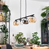 Koyoto lampa wisząca, kula świetlna, lampa wisząca bursztynowy, chrom, przezroczysty, przydymiony, 4-punktowe