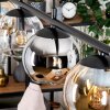 Koyoto lampa wisząca, kula świetlna, lampa wisząca bursztynowy, chrom, przezroczysty, przydymiony, 4-punktowe