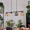 Koyoto Lampa wisząca, Kula świetlna, Lampa wisząca W kolorze bursztynu, Chrom, Przezroczysty, Przydymiony, 4-punktowe
