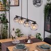 Koyoto lampa wisząca, kula świetlna, lampa wisząca bursztynowy, przezroczysty, przydymiony, 4-punktowe