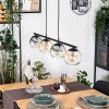 Koyoto lampa wisząca, kula świetlna, lampa wisząca bursztynowy, przezroczysty, przydymiony, 4-punktowe