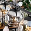 Koyoto lampa wisząca, kula świetlna, lampa wisząca bursztynowy, przezroczysty, przydymiony, 4-punktowe