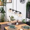 Koyoto lampa wisząca, kula świetlna, lampa wisząca bursztynowy, przezroczysty, przydymiony, 4-punktowe