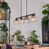 Koyoto lampa wisząca, kula świetlna, lampa wisząca bursztynowy, przezroczysty, przydymiony, 4-punktowe