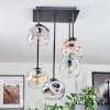 Ripoll Lampa sufitowa, Kula świetlna W kolorze bursztynu, Przezroczysty, Przydymiony, 5-punktowe