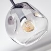 Ripoll Lampa sufitowa, Kula świetlna W kolorze bursztynu, Przezroczysty, Przydymiony, 5-punktowe