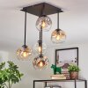 Ripoll Lampa sufitowa, Kula świetlna W kolorze bursztynu, Przezroczysty, Przydymiony, 5-punktowe