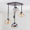 Ripoll Lampa sufitowa, Kula świetlna W kolorze bursztynu, Przezroczysty, Przydymiony, 5-punktowe