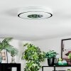 Loron Lampa sufitowa, Panel LED Srebrny, Biały, 1-punktowy