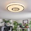 Loron Lampa sufitowa, Panel LED Srebrny, Biały, 1-punktowy