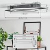 Lidor Lampa sufitowa LED Czarny, Srebrny, 1-punktowy