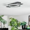 Lidor Lampa sufitowa LED Czarny, Srebrny, 1-punktowy