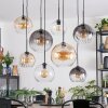 Koyoto Lampa wisząca, Kula świetlna, Lampa wisząca Antracytowy, Srebrny, Biały, 8-punktowe