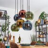 Koyoto Lampa wisząca, Kula świetlna, Lampa wisząca Niebeieski, Złoty, Zielony, W kolorze miedzi, 6-punktowe