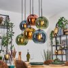 Koyoto Lampa wisząca, Kula świetlna, Lampa wisząca Niebeieski, Złoty, Zielony, W kolorze miedzi, 6-punktowe