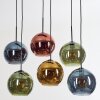 Koyoto Lampa wisząca, Kula świetlna, Lampa wisząca Niebeieski, Złoty, Zielony, W kolorze miedzi, 6-punktowe