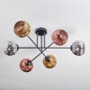 Ripoll lampa sufitowa, kula świetlna chrom, złoty, miedziany, przydymiony, 6-punktowe