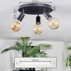 Geira Lampa sufitowa, Spot sufitowy Czarny, 3-punktowe