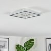 Simonstorp Lampa sufitowa, Panel LED Srebrny, Biały, 1-punktowy