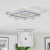Simonstorp Lampa sufitowa, Panel LED Srebrny, Biały, 1-punktowy