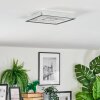 Simonstorp Lampa sufitowa, Panel LED Srebrny, Biały, 1-punktowy