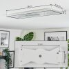 Simonstorp Lampa sufitowa, Panel LED Srebrny, Biały, 1-punktowy