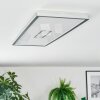 Simonstorp Lampa sufitowa, Panel LED Srebrny, Biały, 1-punktowy
