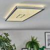 Simonstorp Lampa sufitowa, Panel LED Srebrny, Biały, 1-punktowy