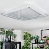 Ipres Lampa sufitowa, Panel LED Srebrny, Biały, 1-punktowy
