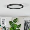 Xarel Lampa sufitowa, Panel LED Czarny, 1-punktowy