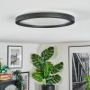 Xarel Lampa sufitowa, Panel LED Czarny, 1-punktowy