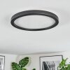 Xarel Lampa sufitowa, Panel LED Czarny, 1-punktowy