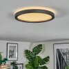 Xarel Lampa sufitowa, Panel LED Czarny, 1-punktowy