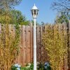 Hongkong kandelabr, słupek ogrodowy biały, 1-punktowy