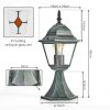 Naofe Lampa na cokół, Oświetlenie ścieżek Zielony, Czarny, 1-punktowy