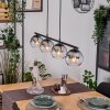 Koyoto Lampa wisząca, Kula świetlna, Lampa wisząca Przezroczysty, Przydymiony, 4-punktowe