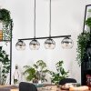 Koyoto Lampa wisząca, Kula świetlna, Lampa wisząca Przezroczysty, Przydymiony, 4-punktowe
