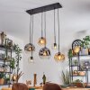 Ripoll lampa wisząca, kula świetlna, lampa wisząca bursztynowy, przezroczysty, przydymiony, 6-punktowe