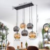 Ripoll lampa wisząca, kula świetlna, lampa wisząca bursztynowy, przydymiony, 6-punktowe