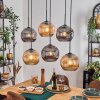 Ripoll Lampa wisząca, Kula świetlna, Lampa wisząca W kolorze bursztynu, Przydymiony, 6-punktowe