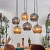 Ripoll Lampa wisząca, Kula świetlna, Lampa wisząca W kolorze bursztynu, Przydymiony, 6-punktowe